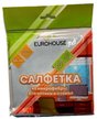 Салфетка д/оптики и стекол EUROHOUSE 30х30см микрофибра