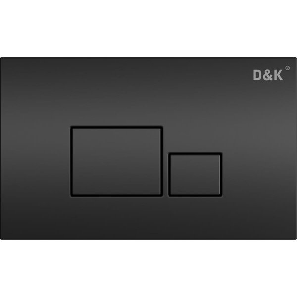 Комплект системы инсталляции D&K DI8055119 с черным унитазом безободковым D&K Berlin DT1436025, сиденье микрол