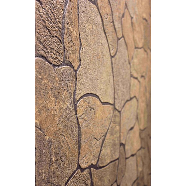 Панель листовая с тиснением 1220х2440х6мм Камень коричневый Алатау
