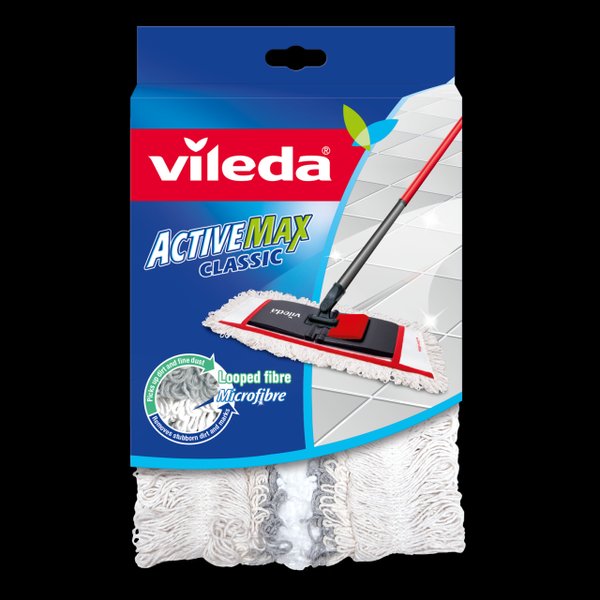 Насадка для швабры Vileda Active Max Classic плоская,микрофибра