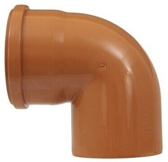 Отвод для наружной канализации Lammin d110мм/90°