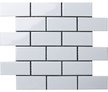 Мозаика керамическая Brick White Glossy 28,8х29,4х4,5 шт