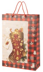 Пакет бумажный новогодний 44х31х12см SYLH-A 4322025