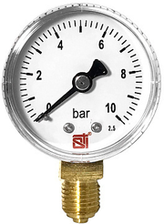 Манометр радиальный STI Ø50мм,10бар (G1/4")