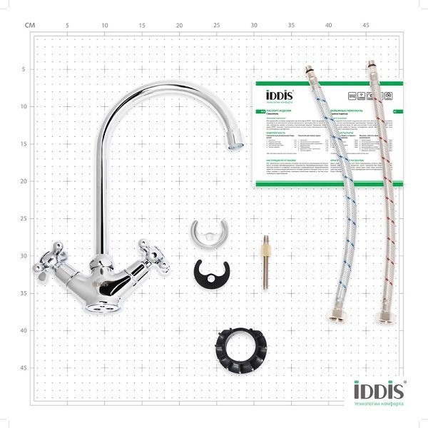 Смеситель для кухни iddis jeals 59000t4c w04