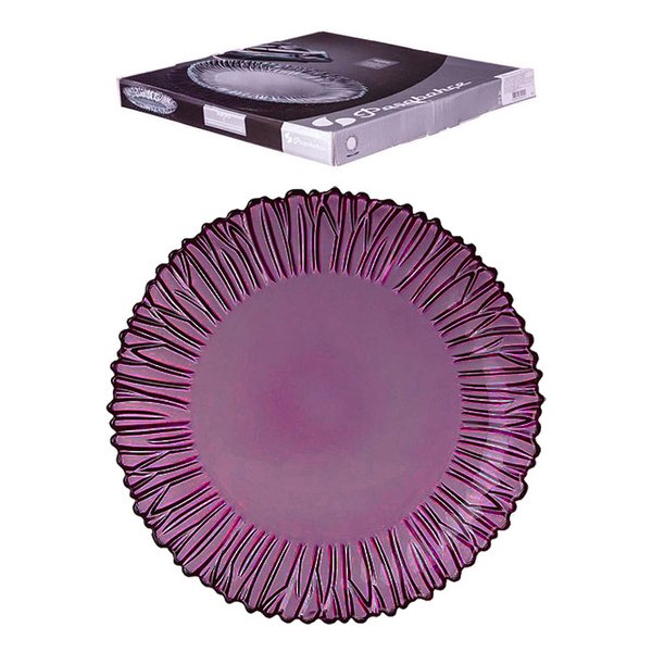 Блюдо д/сервировки в упаковке Pasabahce Ametist 31,5см фиолетовый, стекло