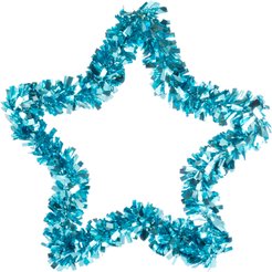 Украшение Звезда из мишуры 30см, синий, SYMTZS-1623199