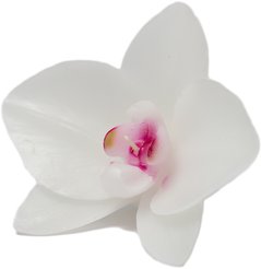 Свеча Orchid Floox в форме орхидеи 14,5х14,5х5,8см белый комбинированные материалы 