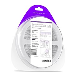 Лента светодиодная Geniled GL-180SMD2835 12В 1650лм/м 16Вт/м 10х5000 6000-6500К IP33 холодный белый