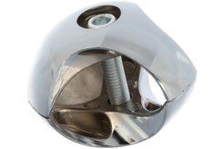 Держатель краб для 2-х труб хром