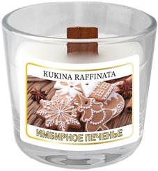 Свеча ароматическая в подсвечнике 90мл Алания Имбирное печенье