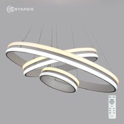 Светильник светодиодный 170W GRAVITACIA VOLNA  3R-605-WHITE/WHITE с пультом ДУ