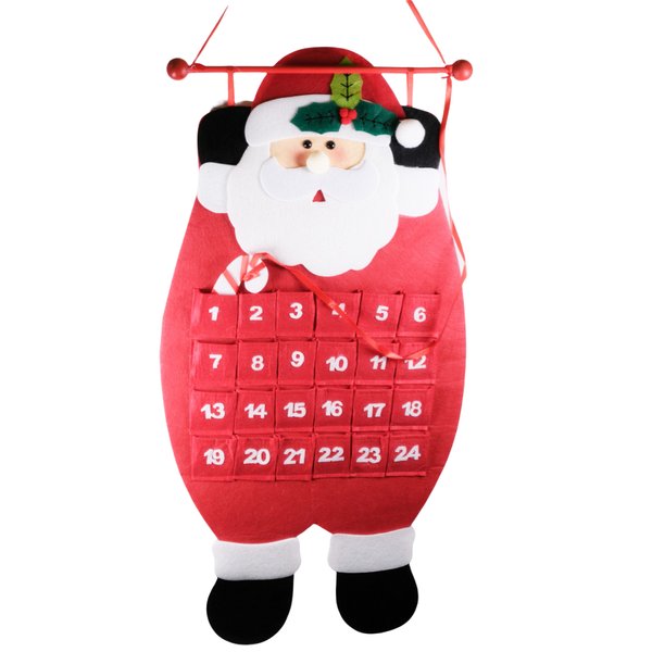 Панно настенное Адвент-календарь Дед Мороз 70х34см,без наполнения SYMZB-062156