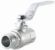 Кран латунный полнопроходной STI 1/2" наружная-внутренняя резьба, ручка рычаг