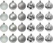 Набор шаров 24шт 6см серебро SYQA-0125078