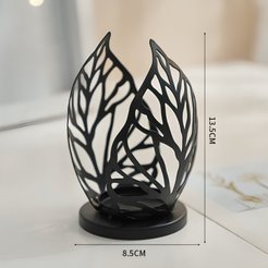 Подсвечник 8,5х13,5см, черный