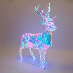 Фигура светодиодная внешняя Олень 140х38см h155см 24x49см 800LED, мультиколор, ПЭТ, RX001-155LT