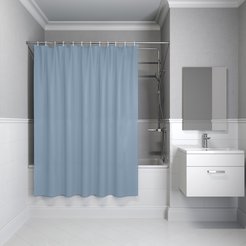Штора для ванной IDDIS 200x180см P09PE18i11, PE, светло-серый