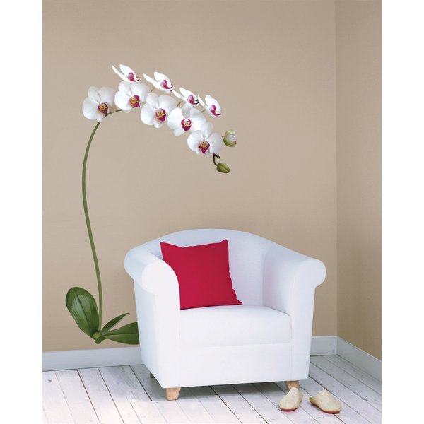 Наклейка декоративная Декоретто Белая Орхидея FG 6001