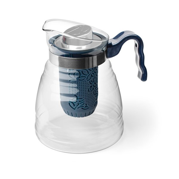 Чайник-кувшин-охладитель Apollo Genio Lisboa 1,2л сито, емкость д/льда, стекло