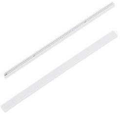 Заглушки боковые для кронштейна Larvij 39см пластик, белый 2шт