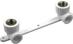 Планка полипропиленовая для подключения смесителя d20х1/2" внутренняя резьба