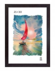 Рамка 21х30см коричневый, МДФ 105
