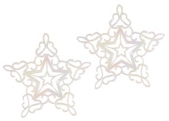 Украшение снежинка 11см радужная SYLKGJD-4821102