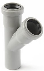 Тройник канализационный Pro Aqua Comfort 75х75/45°