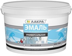 Эмаль акриловая универсальная ЛАКРА белая матовая (2,5кг)