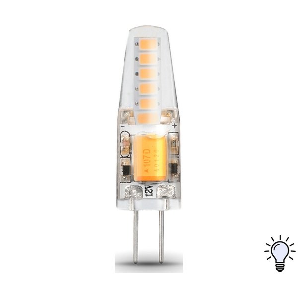 Лампа светодиодная Gauss G4 12V 2Вт 4100K свет нейтральный белый