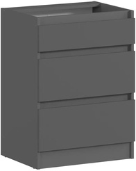 Шкаф напольный Леон 60х81,8х46см ЛНСЯ-60 Диамант серый
