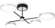 Люстра светодиодная 56W Ambrella light FL5151/4 BK/CH черный/хром 3000K/4200K/6400K с пультом ДУ