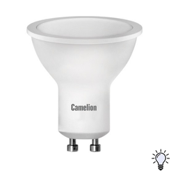 Лампа светодиодная Camelion LED GU10 4000K 8Вт 220В нейтральный белый свет