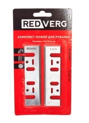 Ножи для рубанка Redverg 110х29мм быстрорежущая сталь (2шт)