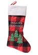 Носок рождественский 50см с ёлками SYWZA-082113