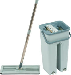 Комплект д/уборки Clean hands Ведро 6л с отжимом+Швабра 120см, насадка 31,5х11,5см микрофибра