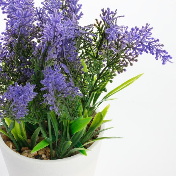 Растение искусственное Flower litigation Lavender Wally в кашпо 21см