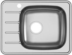 Мойка кухонная врезная UKINOX GRM600.480 -GT6K 1R 48х60х17см прямоугольная, чаша справа нерж.сталь