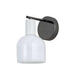 Бра Decoroso 9110-1W PBK+WH металл/стекло 1xE14