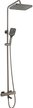 Система душевая TOKITO 1028GM с термостатическим смесителем, вороненая сталь