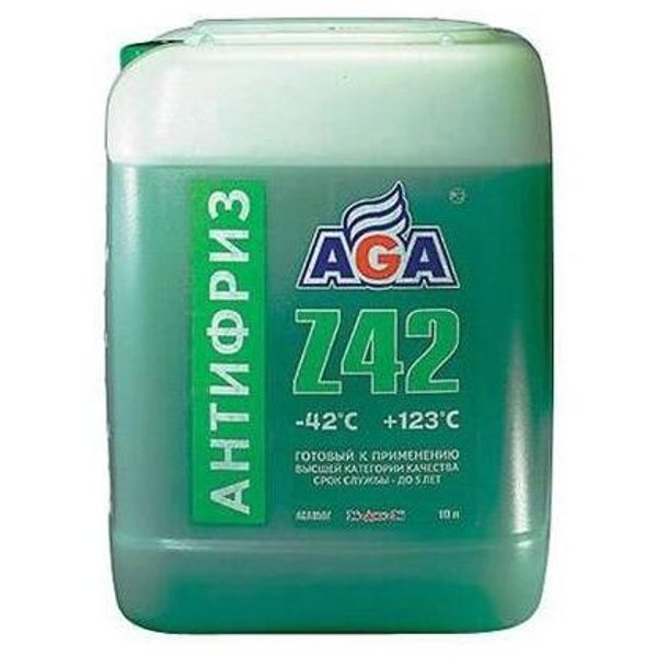 Антифриз AGA-Z42 10кг/9,46л AGA050Zзеленый