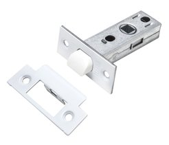Защелка Ренц INL 5-45 white с пластиковым язычком белая