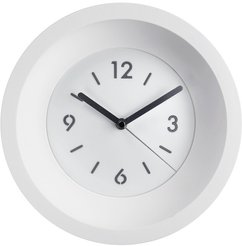 Часы настенные белые d25см