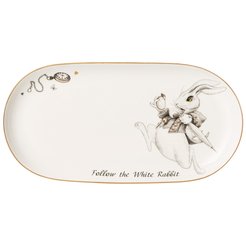 Блюдо овальное Lefard Wonderland Кролик 20,5см фарфор