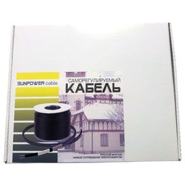 Кабель 16Вт/м 6м Sun Power Cable саморегулирующийся для обогрева труб с ...
