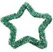 Украшение Звезда из мишуры 38см зелёный SYLHC-1622247