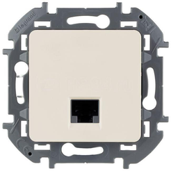 Розетка компьютерная Inspiria RJ45 5E UTP слоновая кость Legrand 673826