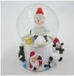 Шар стеклянный со снегом снеговик SYSQ18-066