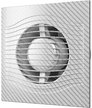 Вентилятор осевой вытяжной с обратным клапаном Slim 4C D100 декоративный white carbon